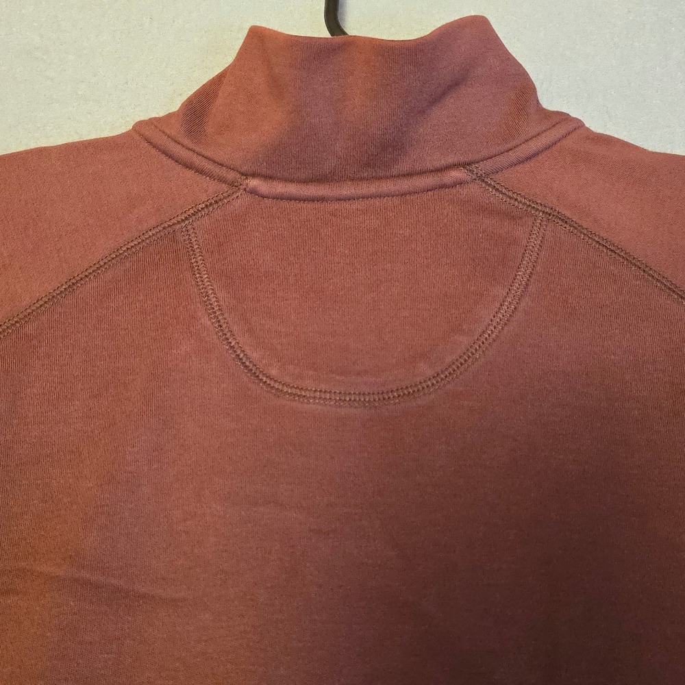 Tommy Bahama Quarter Zip Pullover Sweater Dusty Rose Mauve Men's Large Casual - Picture 14 of 16